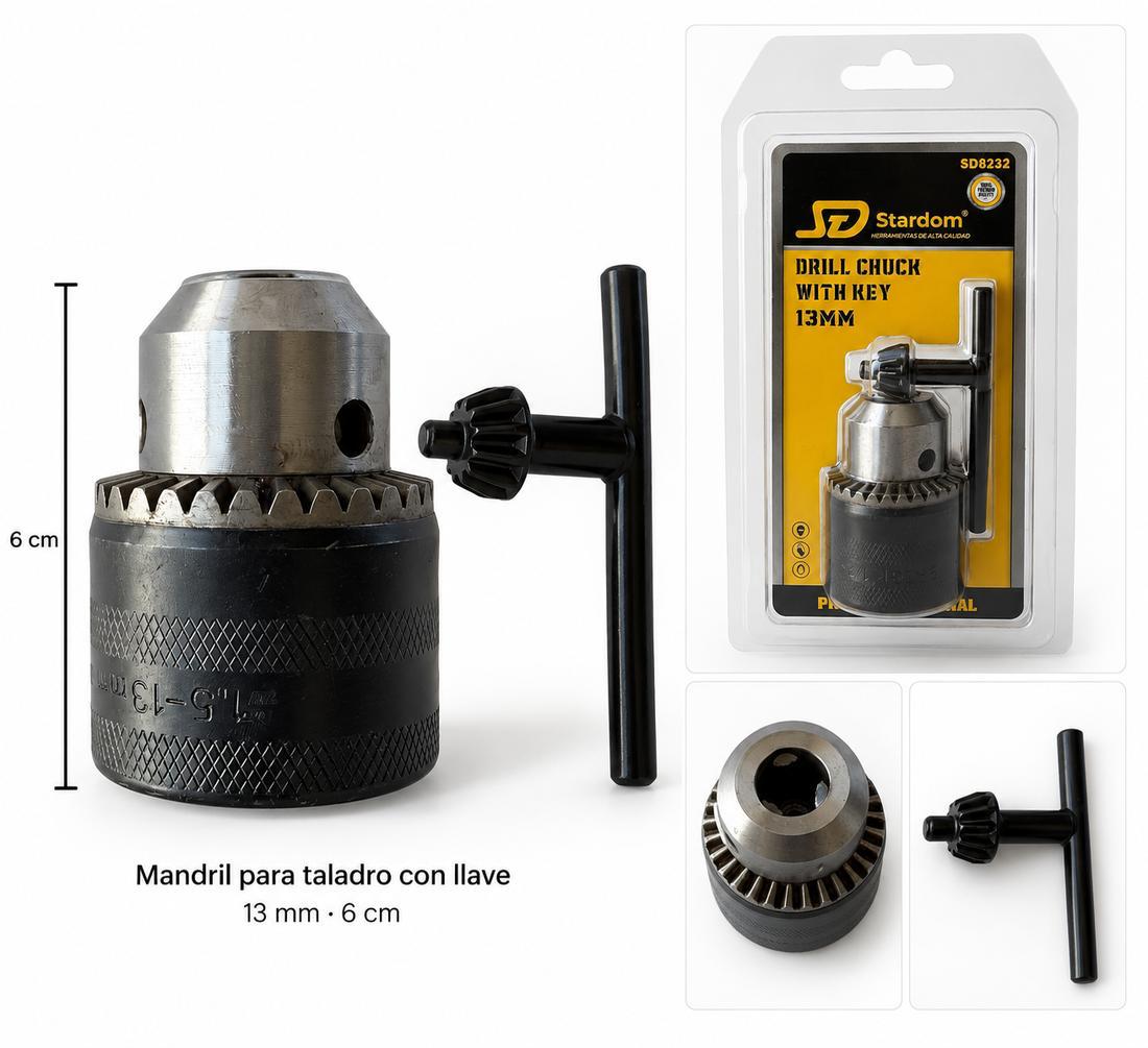 SD8232 DRILL CHUCK ADAPTADOR DE TALADRO 13MM