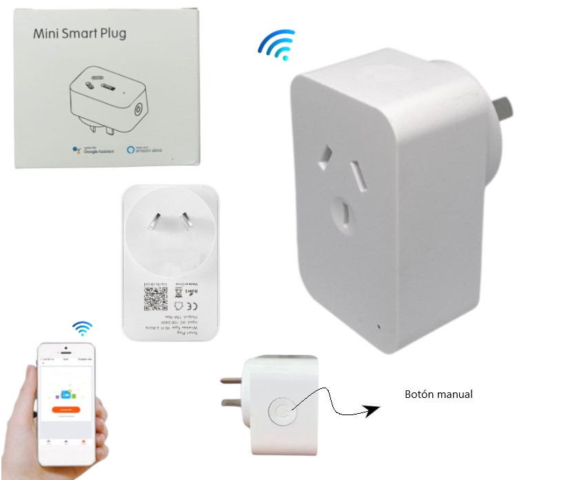 ENCHUFE INTELIGENTE WIFI ZD04  -  -  -  -  -  -  -