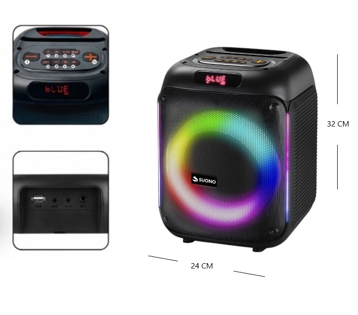 PARLANTE 6.5 PLG RGB -  -  -  - 