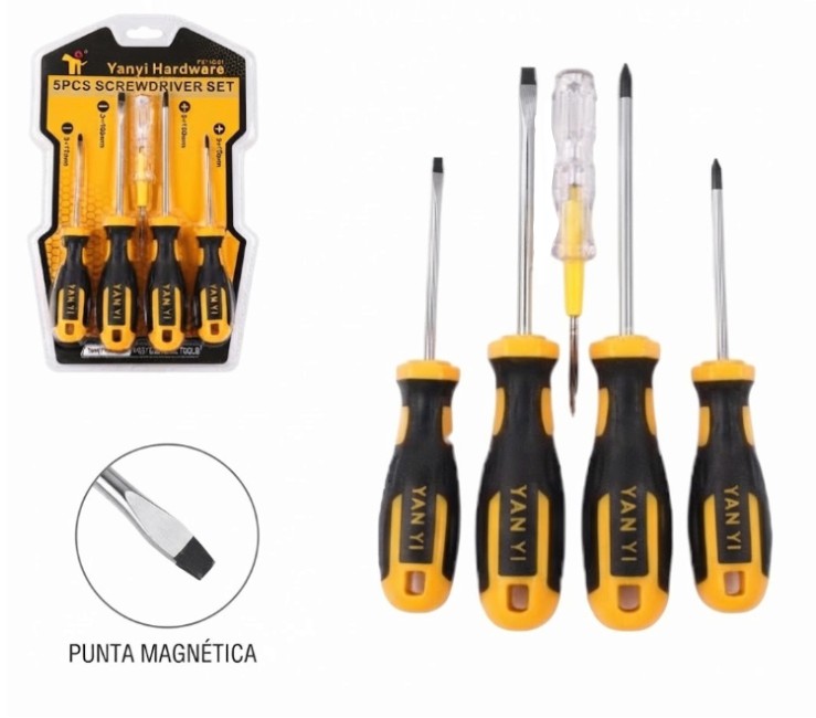 SET DE DESTORNILLADOR X 5PCS.