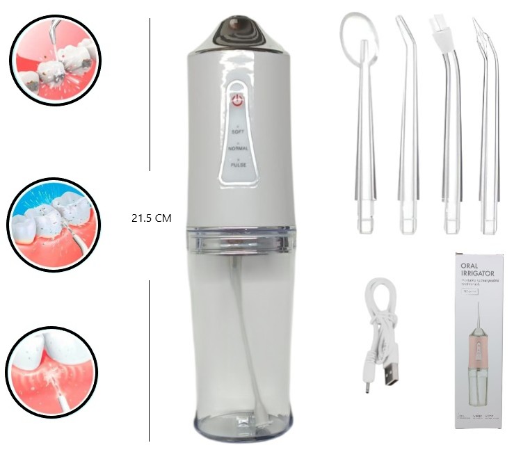 IRRIGADOR BUCAL RECARGABLE (B,V,R) -  - 