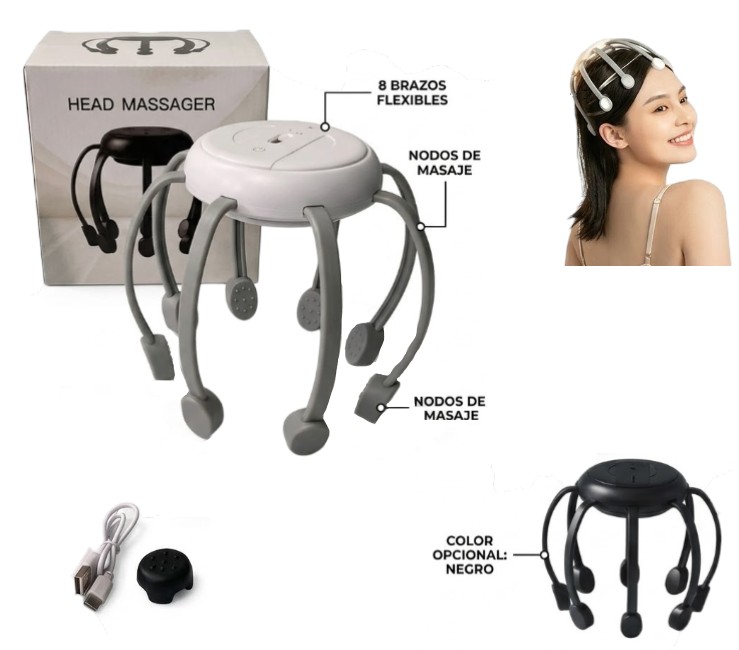 MASAJEADOR CEFALICO ELECTRICO PORTATIL YCY-050  - 