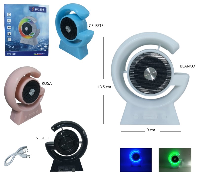 PARLANTE C/ LUZ RGB BLUETOOTH -  -  -  -  -  -  - 